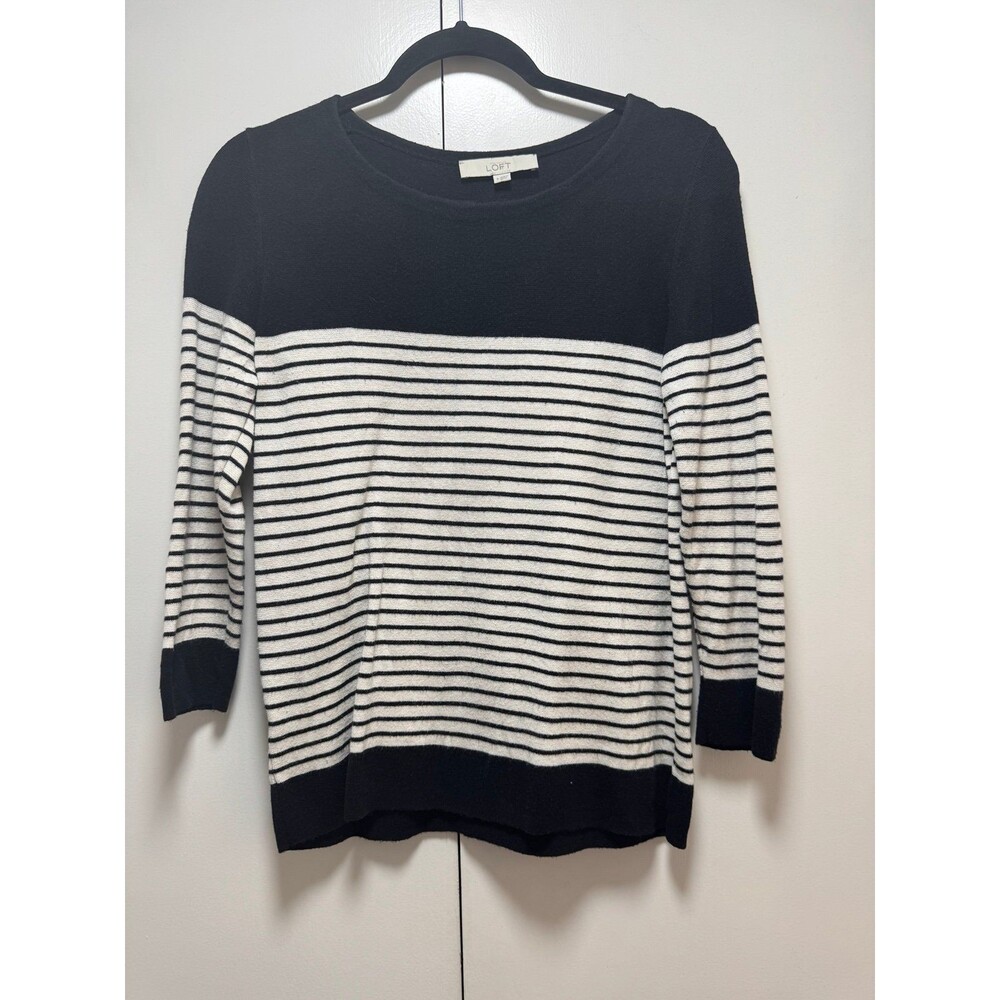 LOFT Striped Knit Sweater – Size S